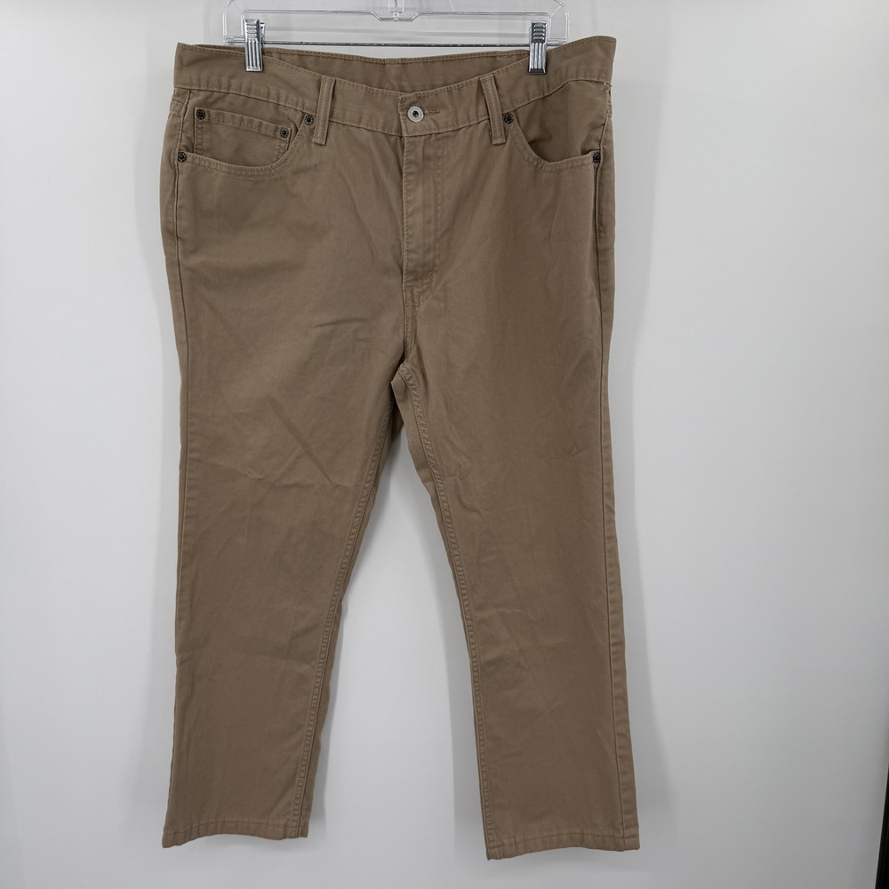 Levis 511 Slim Fit Khaki Pants Mens 38x24.5 Tan Cotton Twill Trousers 04511-1304